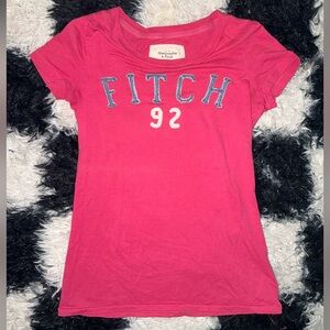 Y2K Abercrombie & Fitch Tee in Vibrant Pink